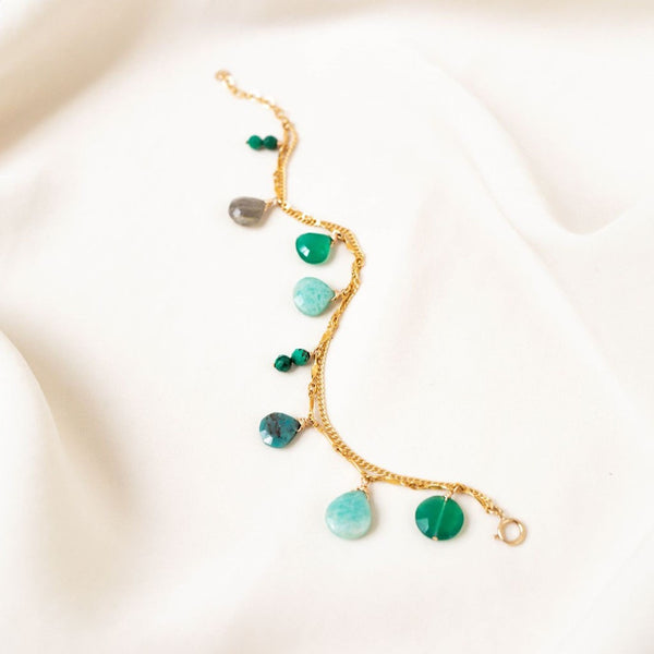 Bracelet Gold-Filled 14k Pierres fines AMSELLEM