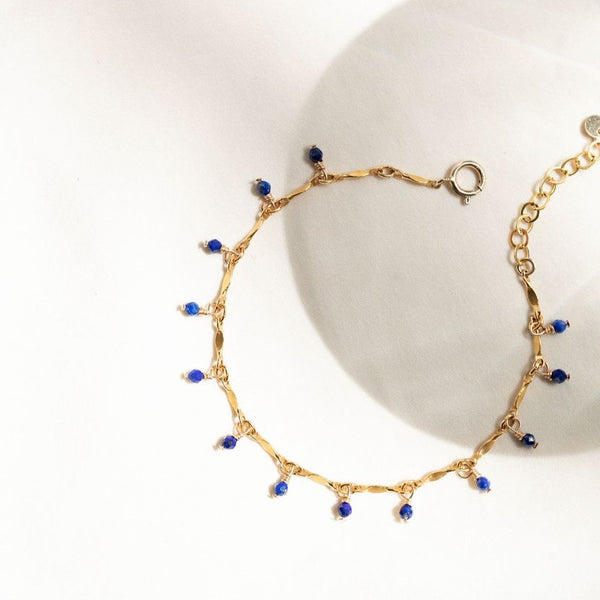 Bracelet Gold-Filled 14k Lapis-lazuli AMSELLEM