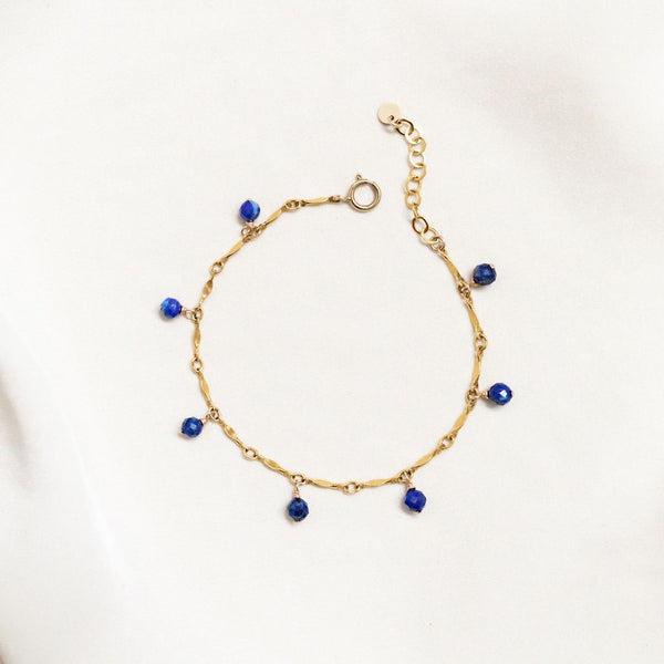 Bracelet Gold-Filled 14k Lapis-lazuli AMSELLEM