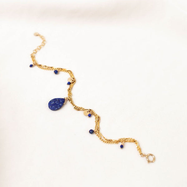 Bracelet Gold-Filled 14k Lapis-lazuli AMSELLEM
